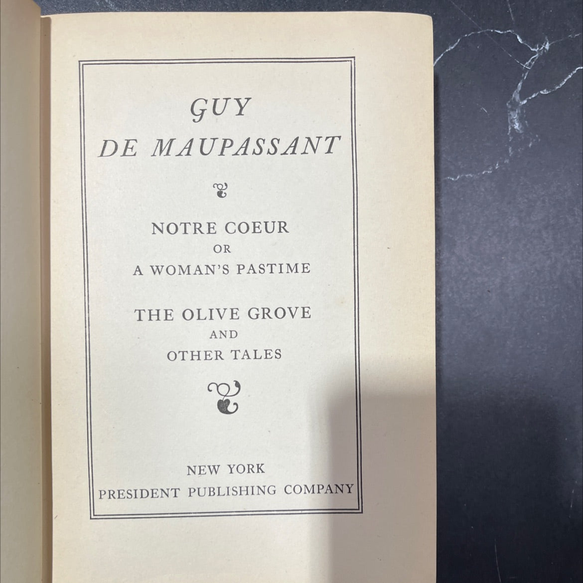 notre coeur or a woman's pastime the olive grove and other tales book, by guy de maupassant, 1903 Hardcover image 2