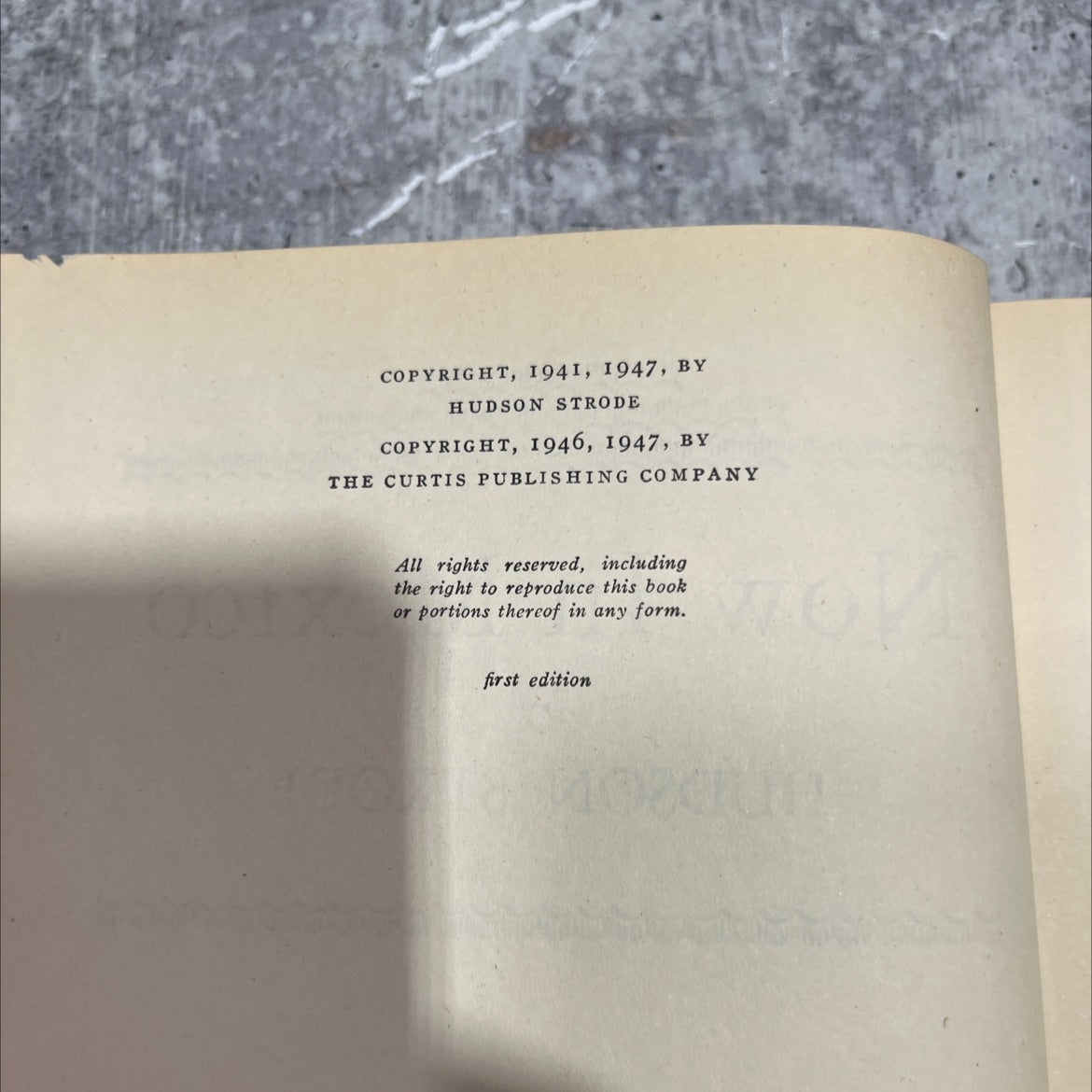 now in mexico book, by hudson strode, 1947 Hardcover image 3