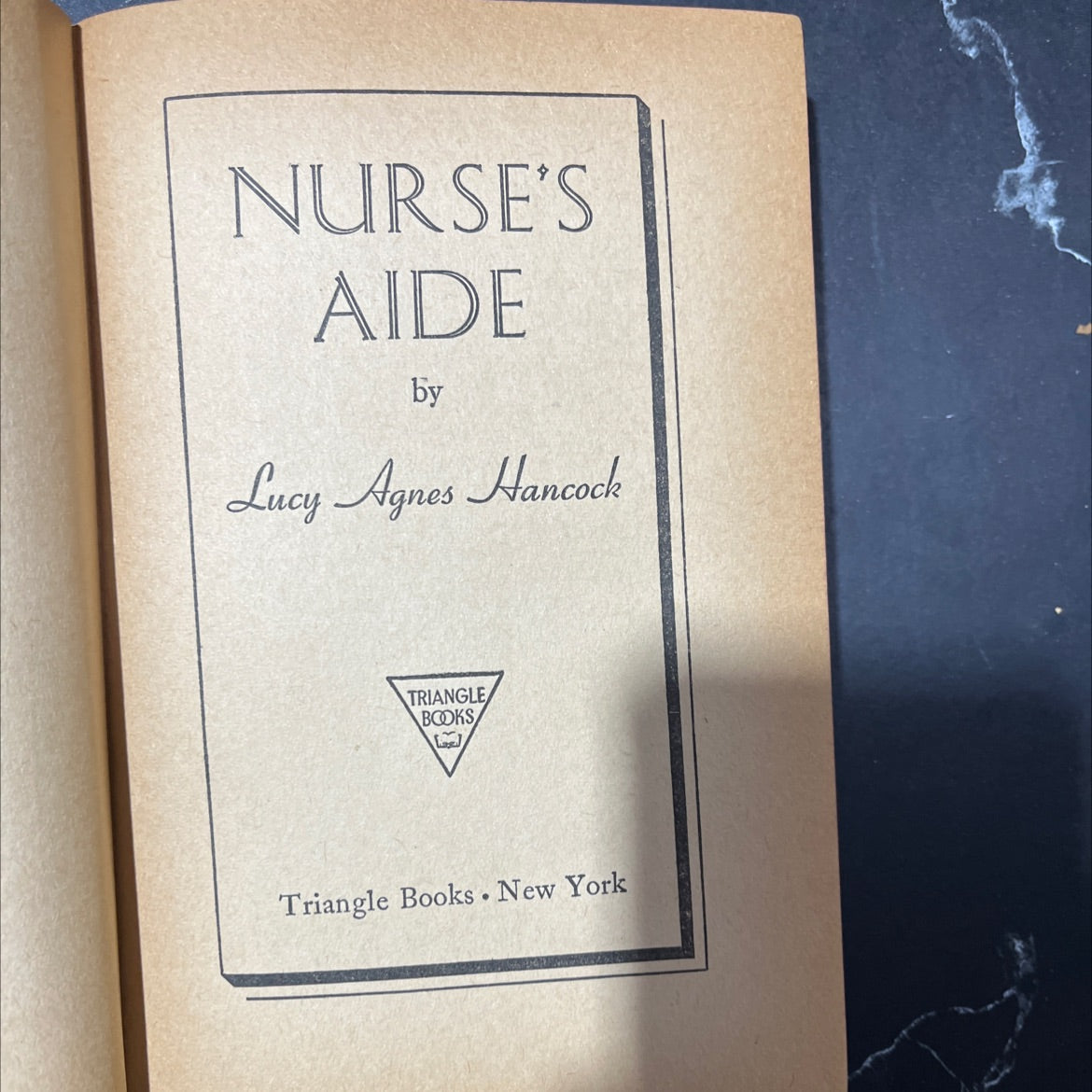 nurse's aide book, by lucy agnes hancock, 1944 Hardcover image 2