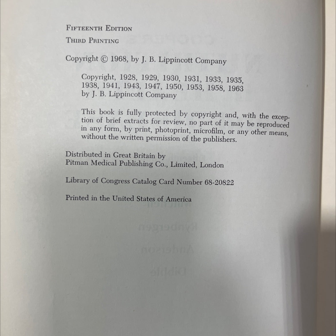 nutrition in health and disease book, by cooper, mitchell, rynbergen, anderson, dibble, 1968 Hardcover image 3