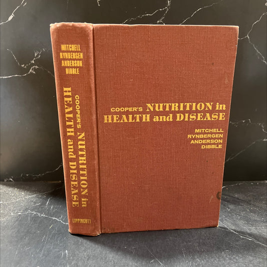 nutrition in health and disease book, by cooper, mitchell, rynbergen, anderson, dibble, 1968 Hardcover image 1