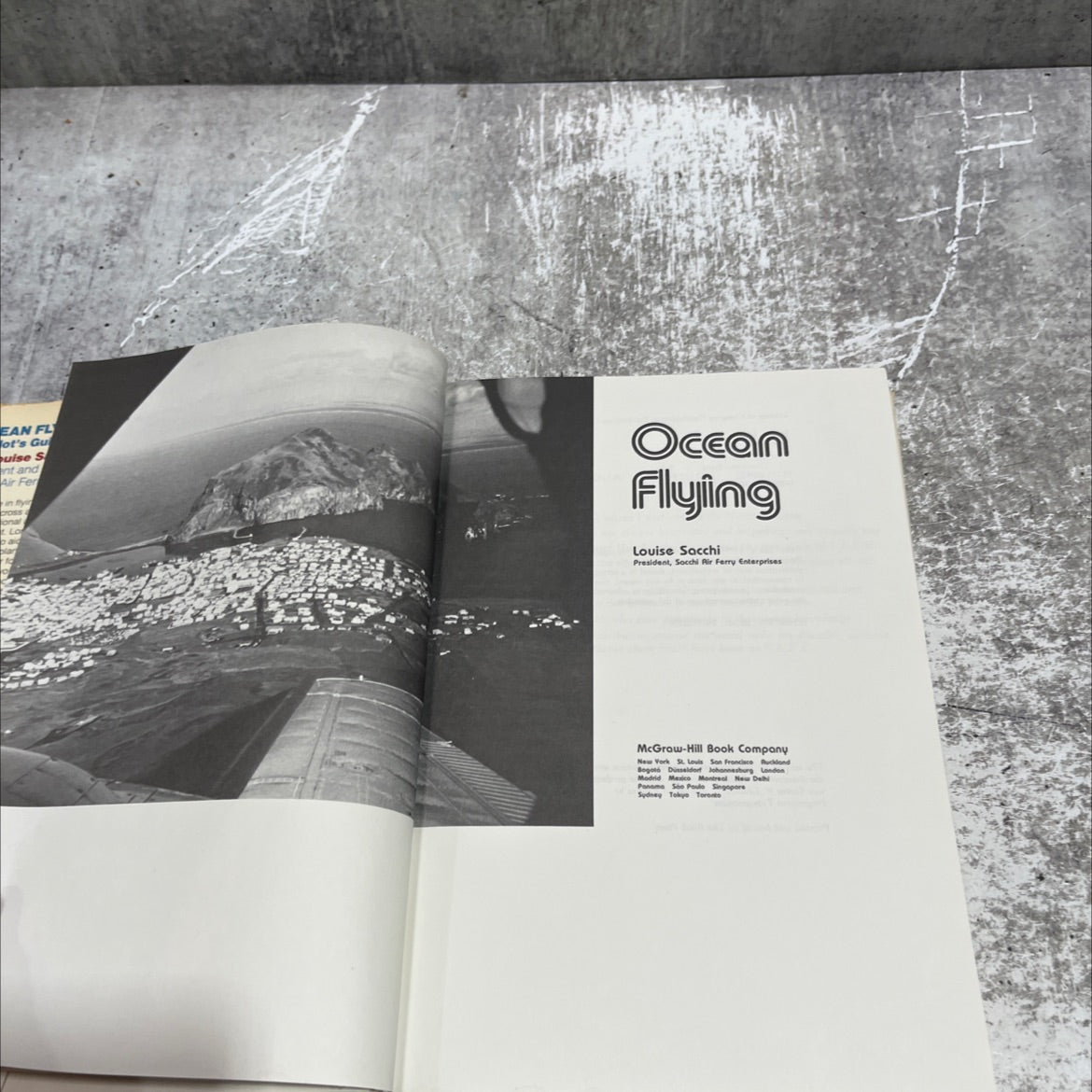 ocean flying book, by louise sacchi, 1979 Hardcover image 2