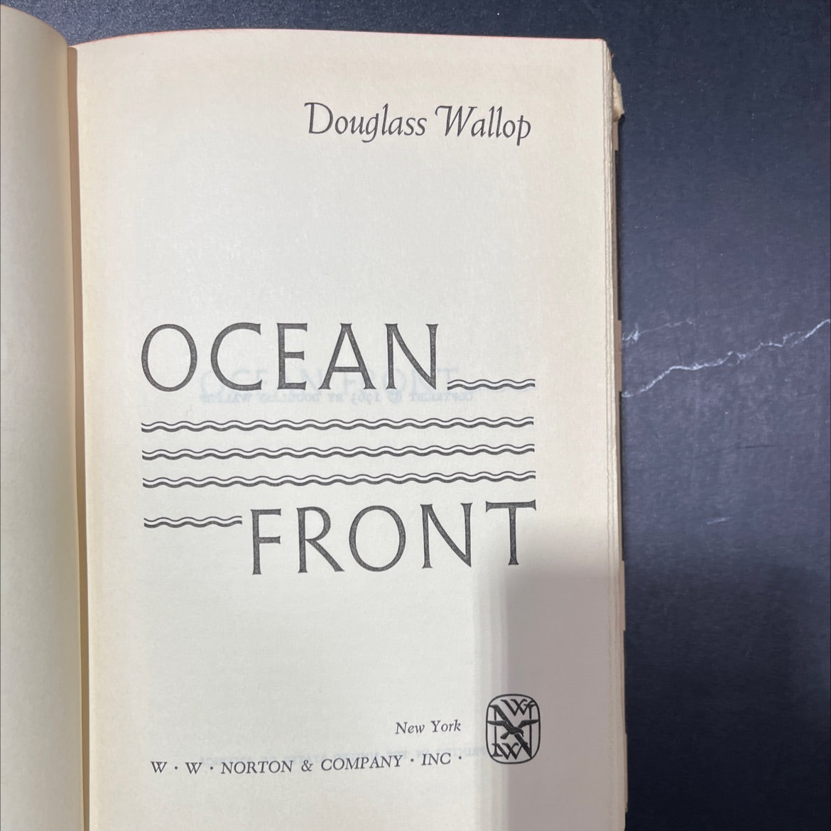 ocean front book, by douglass wallop, 1963 Hardcover image 2