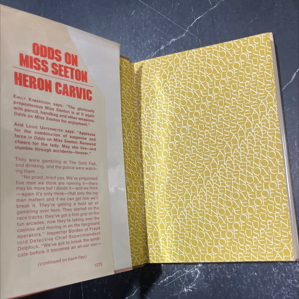 odds on miss seeton book, by heron carvic, 1975 Hardcover image 4