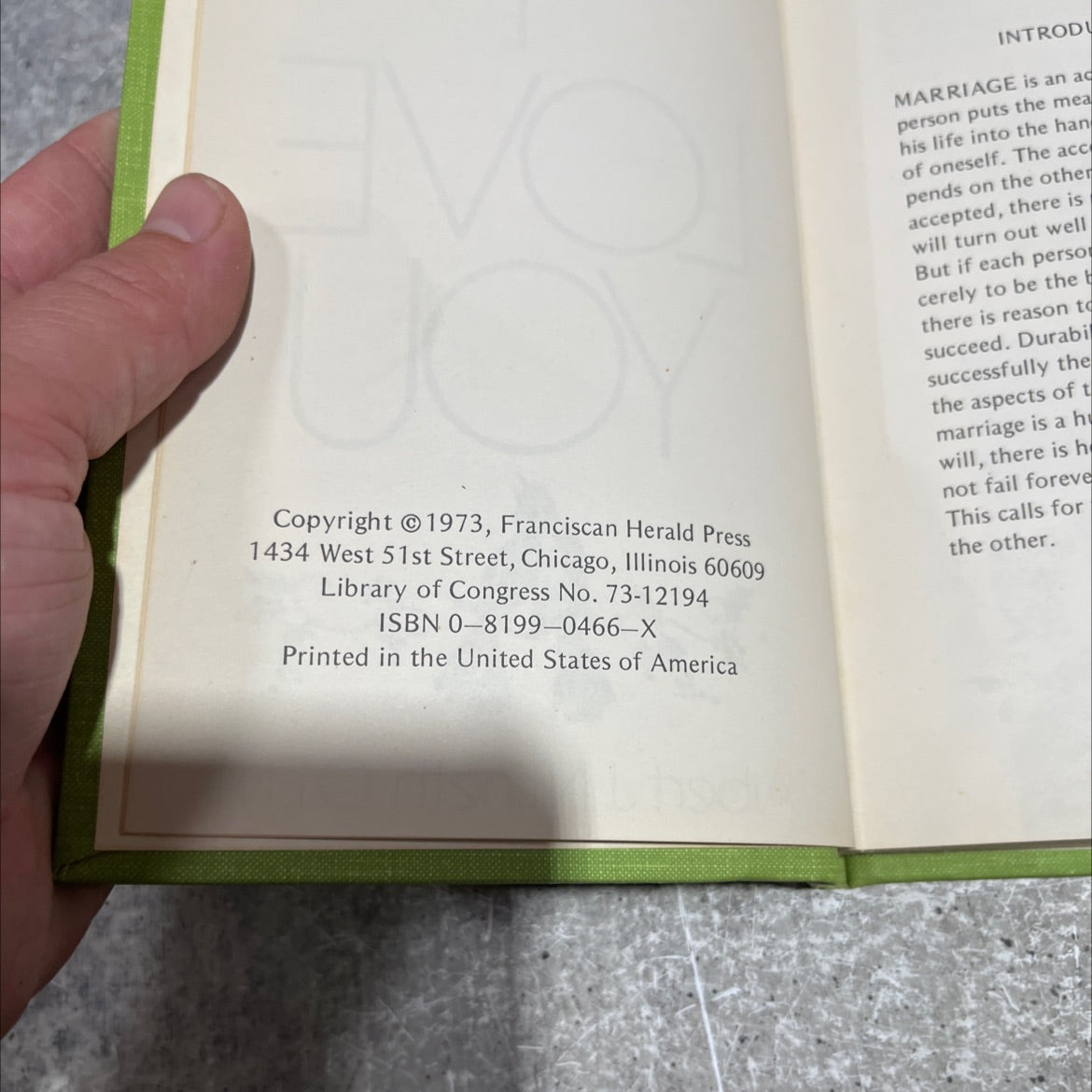 of course love you book, by Albert J. Nimeth O.FM., 1973 Hardcover image 3