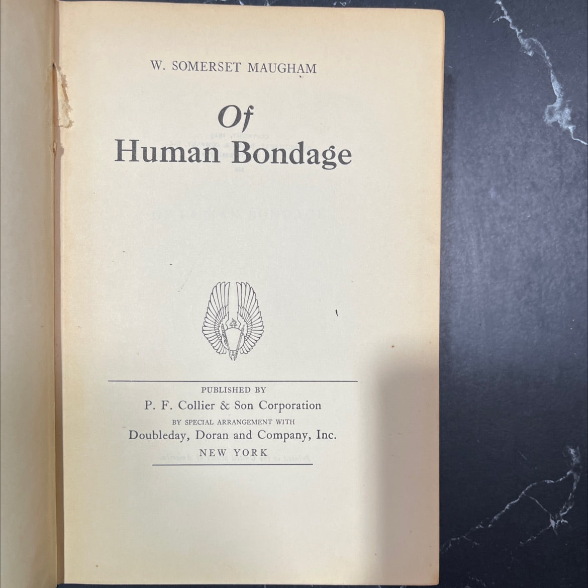 of human bondage book, by w. somerset maugham, 1915 Hardcover image 2