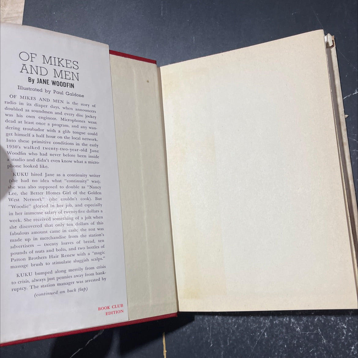 of mikes and men book, by jane woodfin, 1951 Hardcover image 4