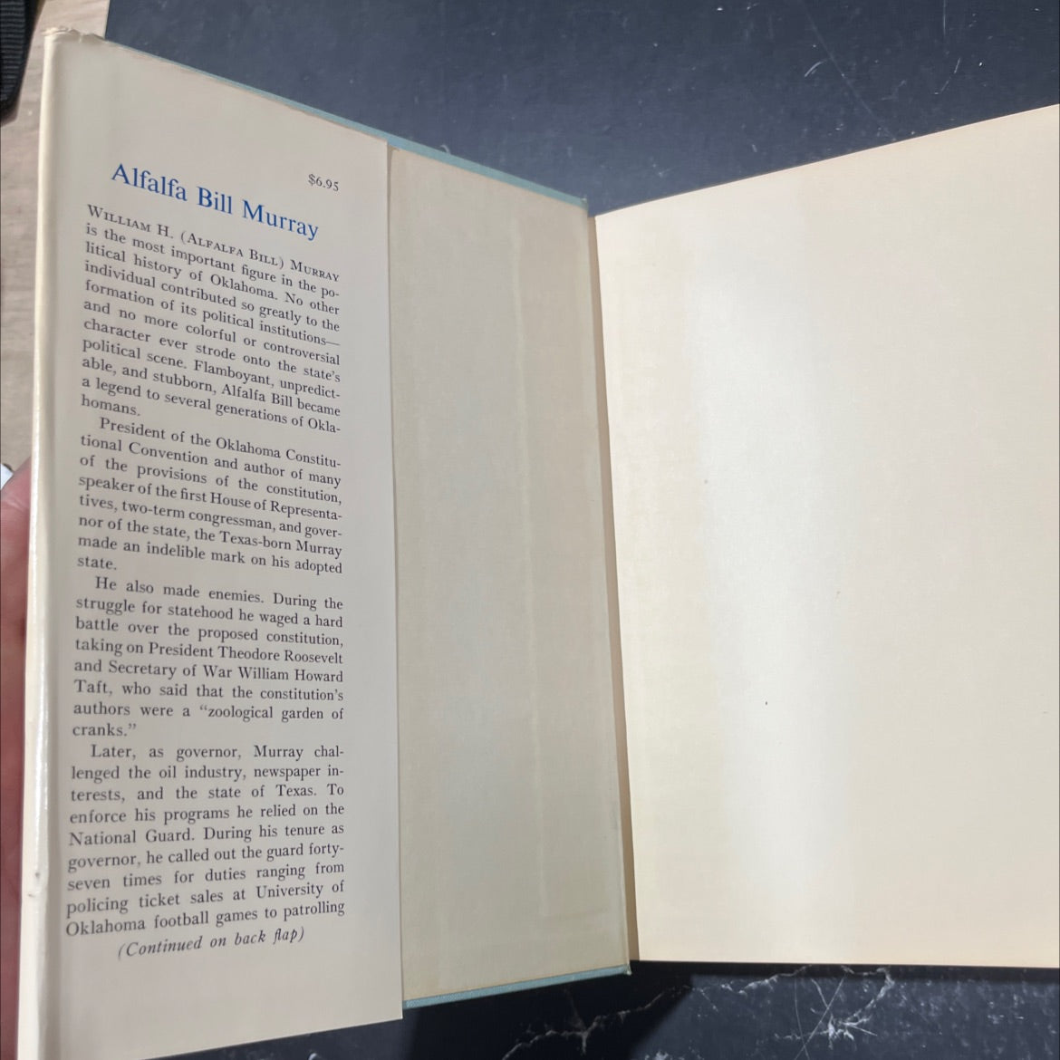 of the s state 1901 of alfalfa bill murray book, by keith l. bryant, jr., 1970 Hardcover image 4