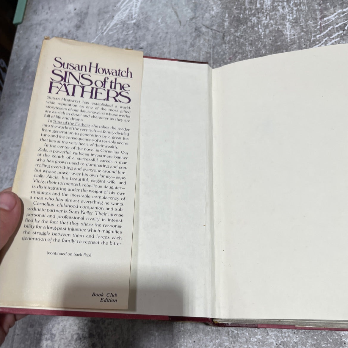 of the sins fathers book, by Susan Howatch, 1980 Hardcover image 4