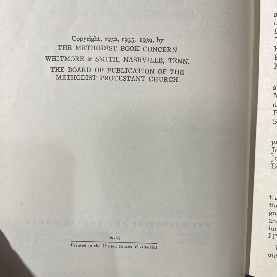 official hymnal of the methodist church book, by unknown, 1939 Hardcover image 3