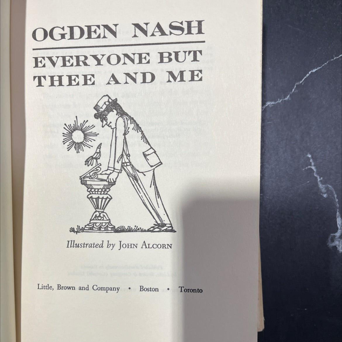 ogden nash everyone but thee and me book, by ogden nash, 1962 Hardcover image 2