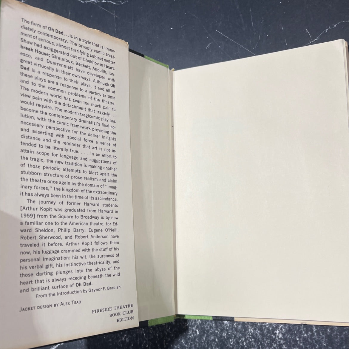 oh dad, poor dad, mamma's hung you in the closet and i'm feelin' so sad book, by arthur l. kopit, 1960 Hardcover image 4