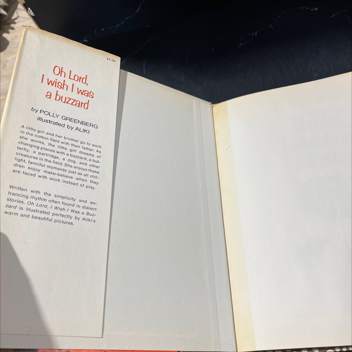 oh lord, i wish i was a buzzard book, by polly greenberg, 1968 Hardcover, First Edition, Vintage image 4