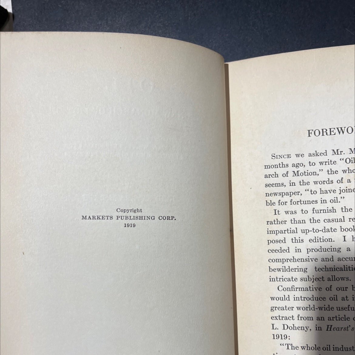 oil the new monarch of motion book, by reid sayers mcbeth, 1919 Hardcover, Heavily Used image 3