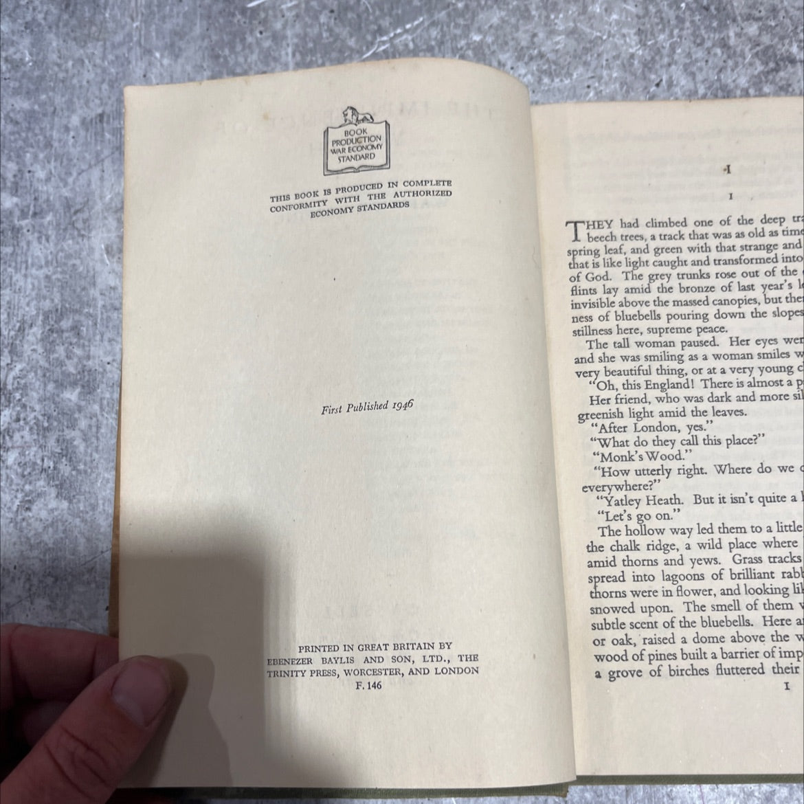 oks book, by warwick deeping, 1946 Hardcover image 3