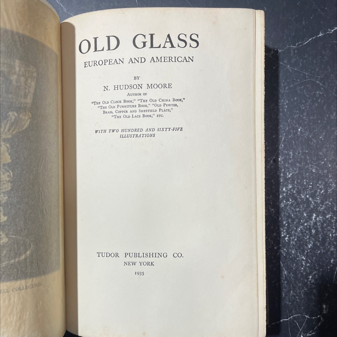 old glass european and american book, by n. hudson moore, 1935 Hardcover image 2