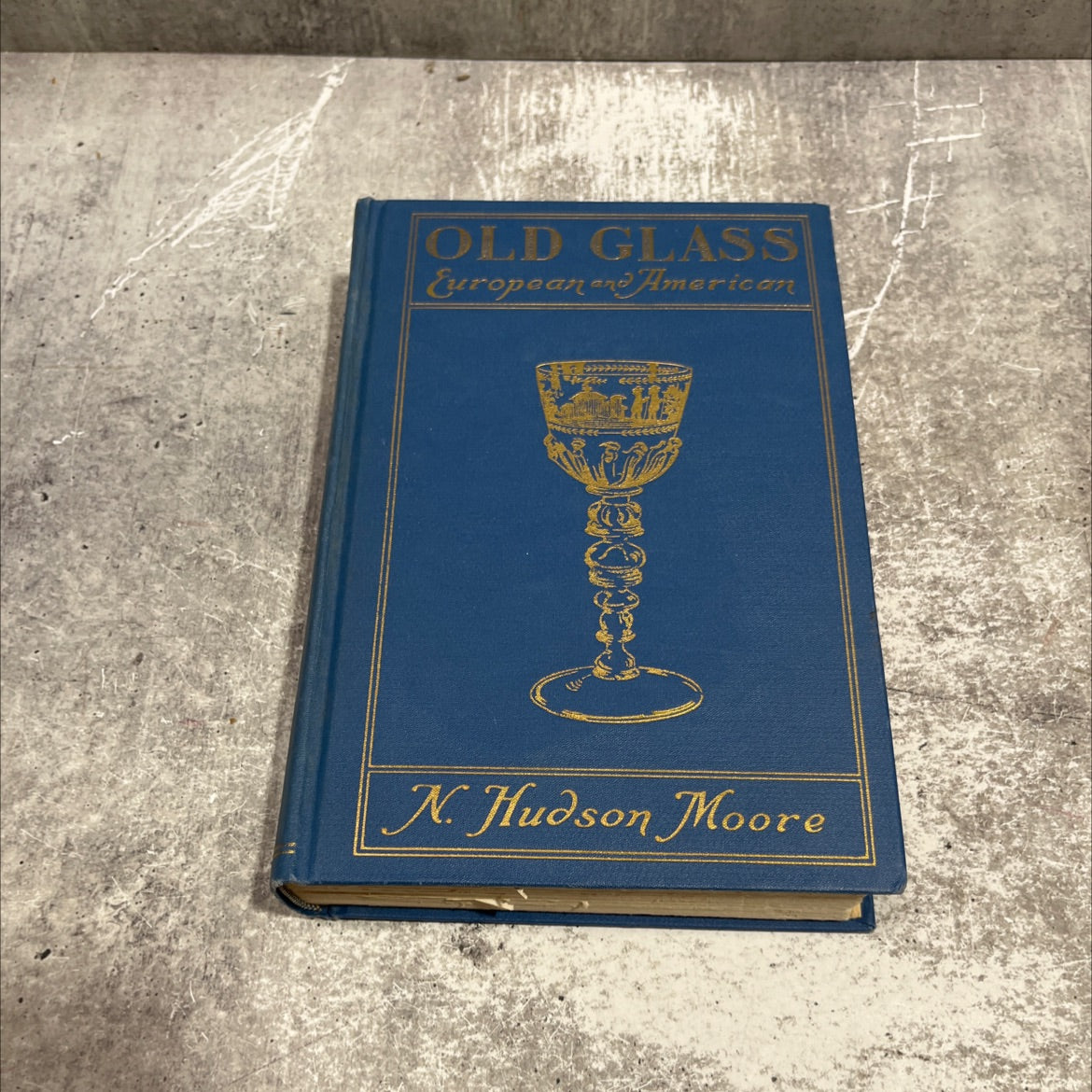 old glass european and american book, by n. hudson moore, 1935 Hardcover image 1