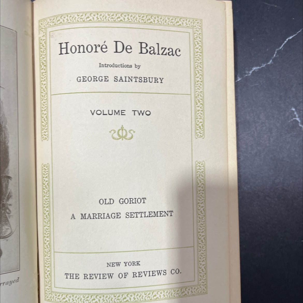 old goriot a marriage settlement book, by honoré de balzac, 1970 Hardcover image 2