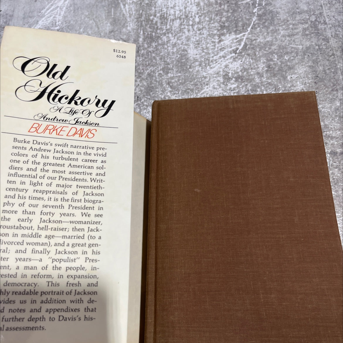 old hickory a life of andrew jackson book, by burke davis, 1977 Hardcover image 4