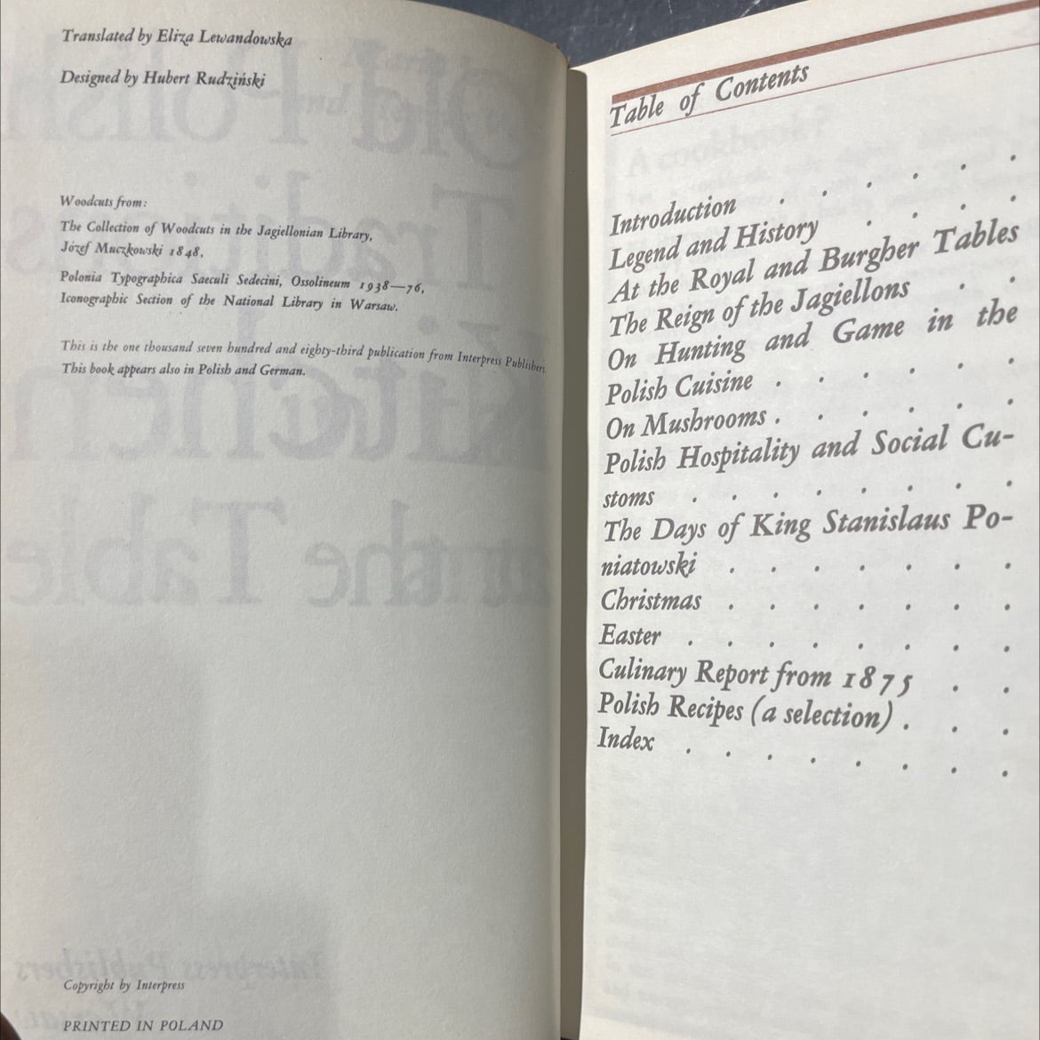 old polish traditions as retained in the kitchen and at the table book, by maria lemnis and henryk vitry, 1976 Hardcover image 3