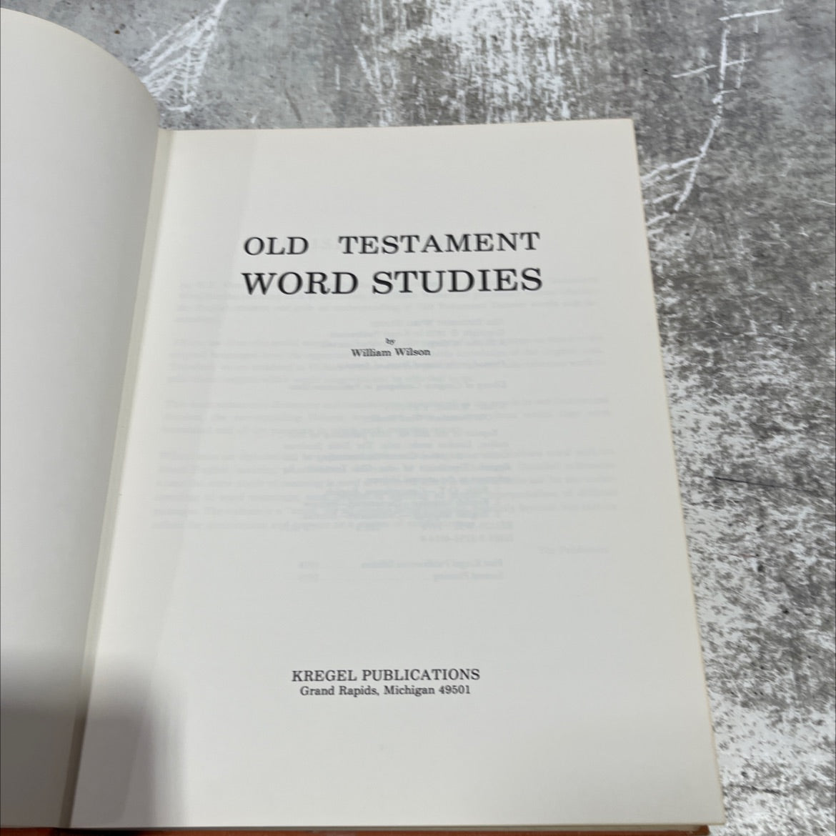 old testament word studies book, by william wilson, 1978 Hardcover image 2