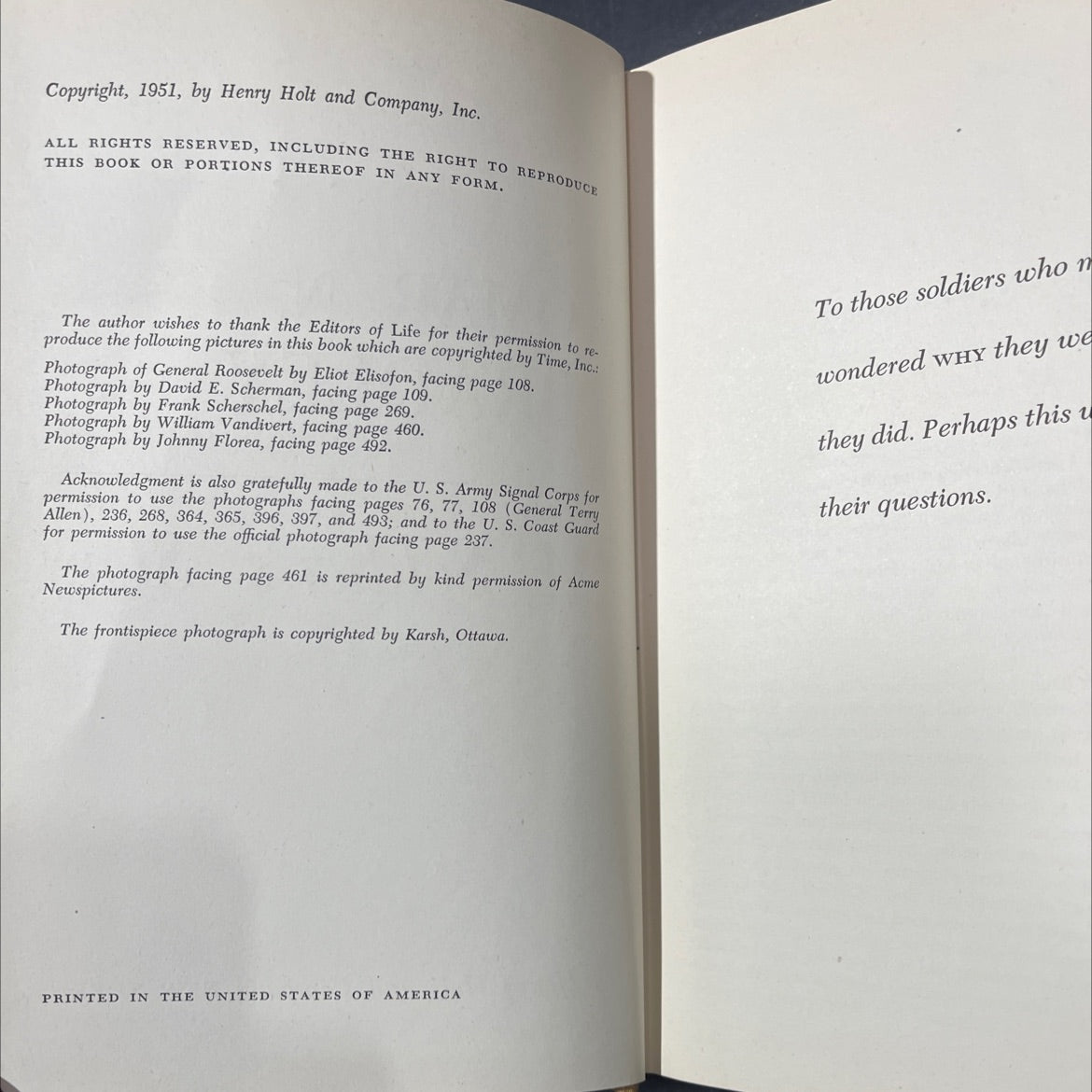 omar n. bradley a soldier's story book, by omar n. bradley, 1951 Hardcover image 3