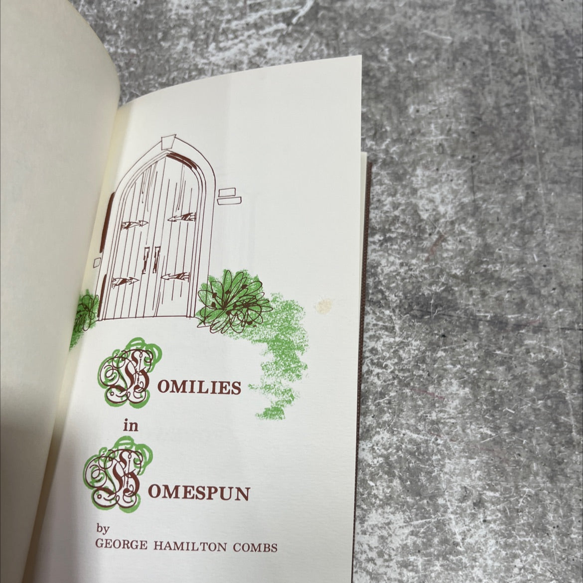 omilies omespun book, by george hamilton combs, 1970 Hardcover image 2