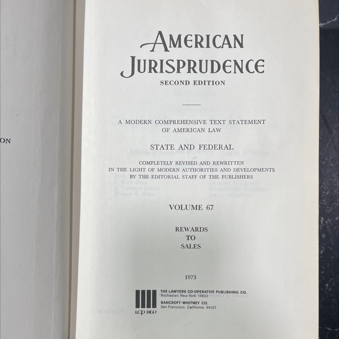 on american jurisprudence second edition a modern comprehensive text statement of american law state and federal image 2