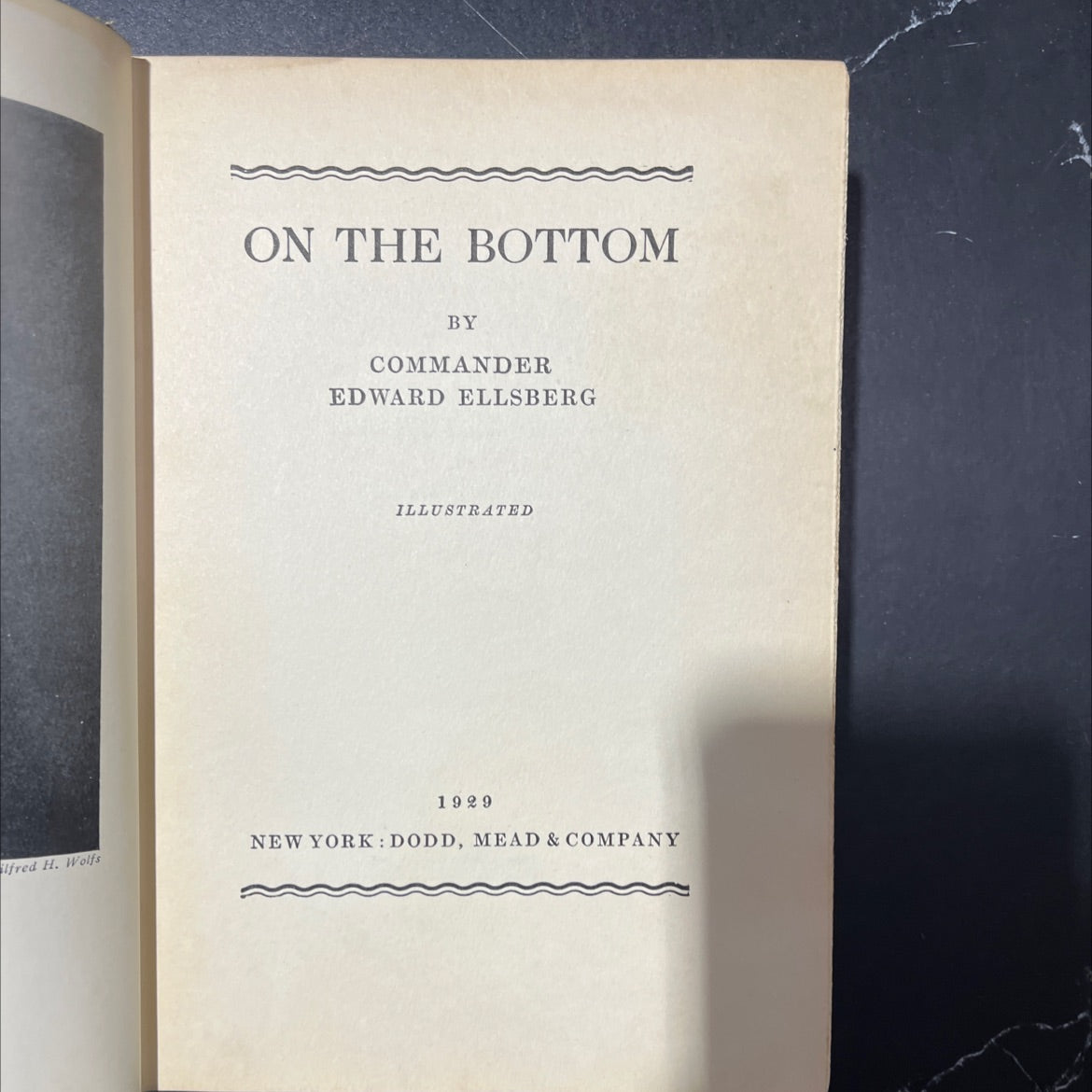 on the bottom book, by commander edward ellsberg, 1929 Hardcover image 2