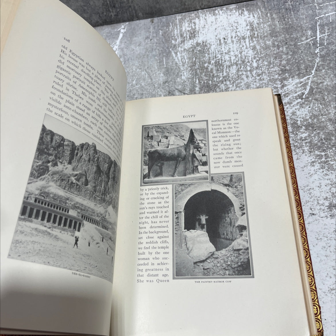 on the nile book, by burton holmes, 1910 Leather image 4