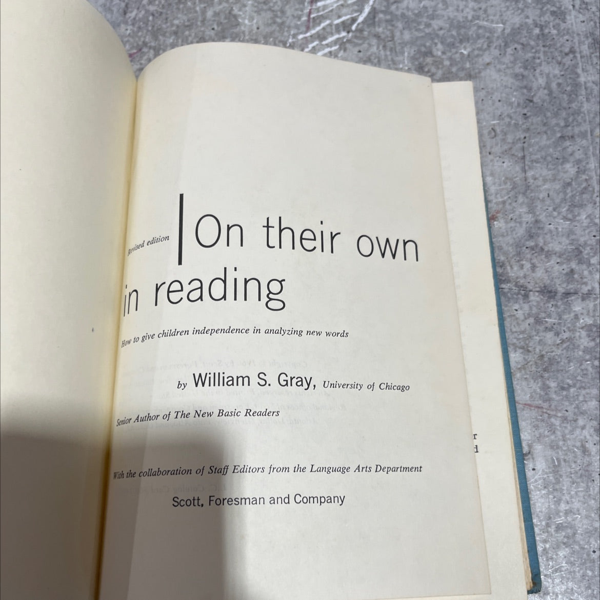 on their own in reading how to give children independence in analyzing new words book, by william s. gray, 1960 image 2