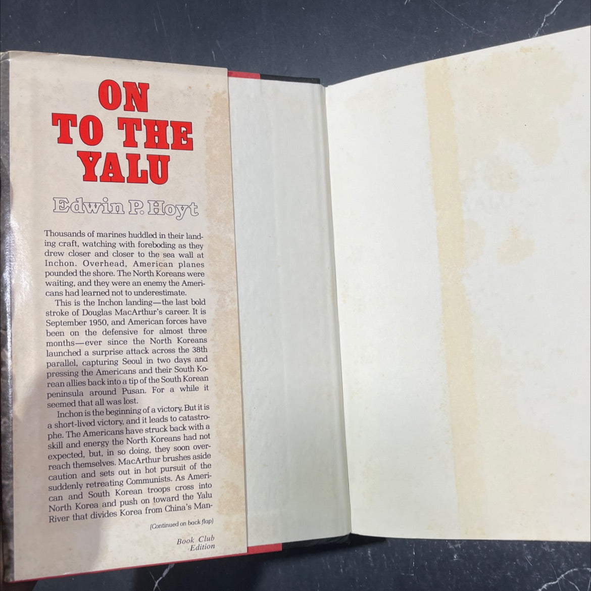on to the yalu book, by edwin p. hoyt, 1984 Hardcover image 4