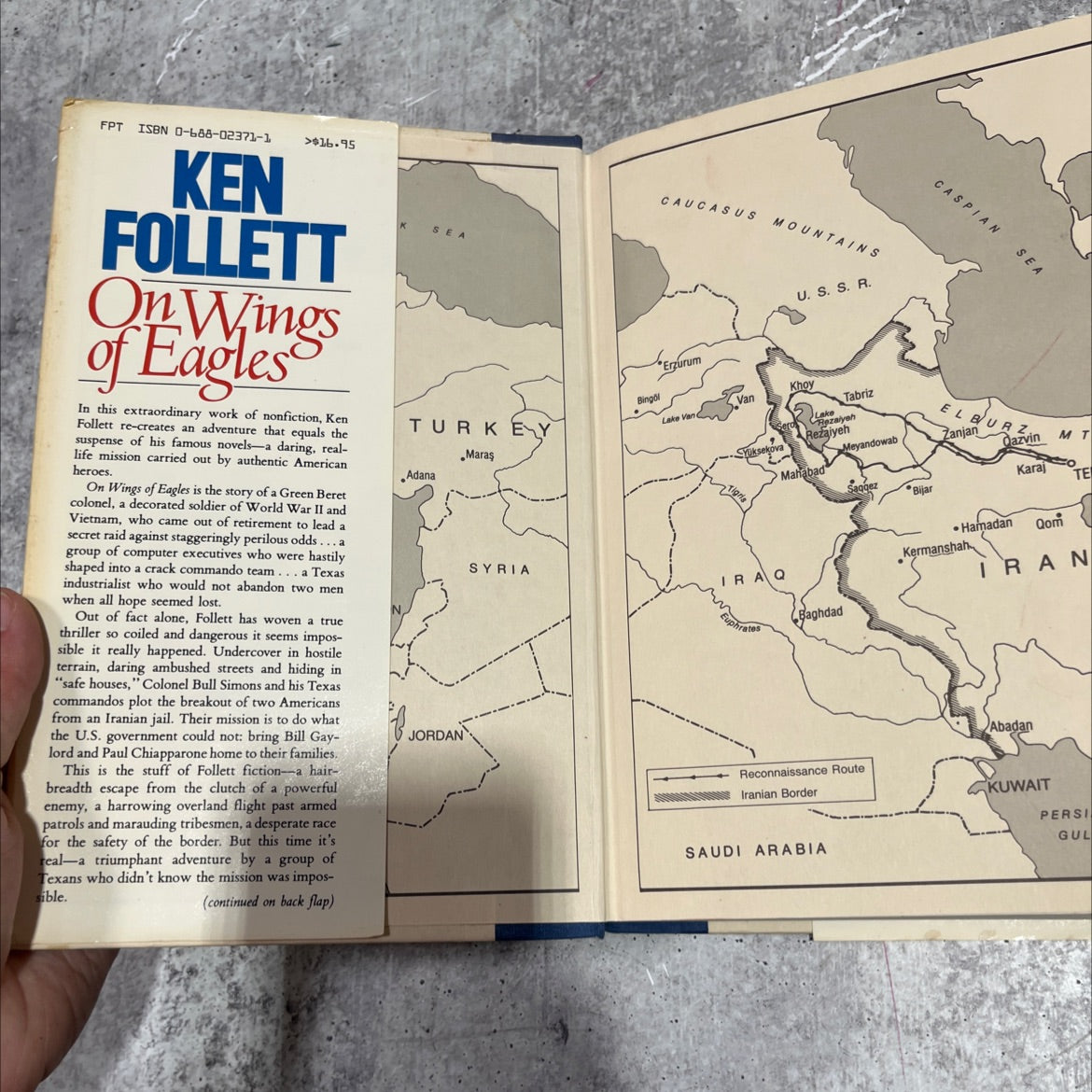 on wings of eagles book, by ken follett, 1983 Hardcover image 4