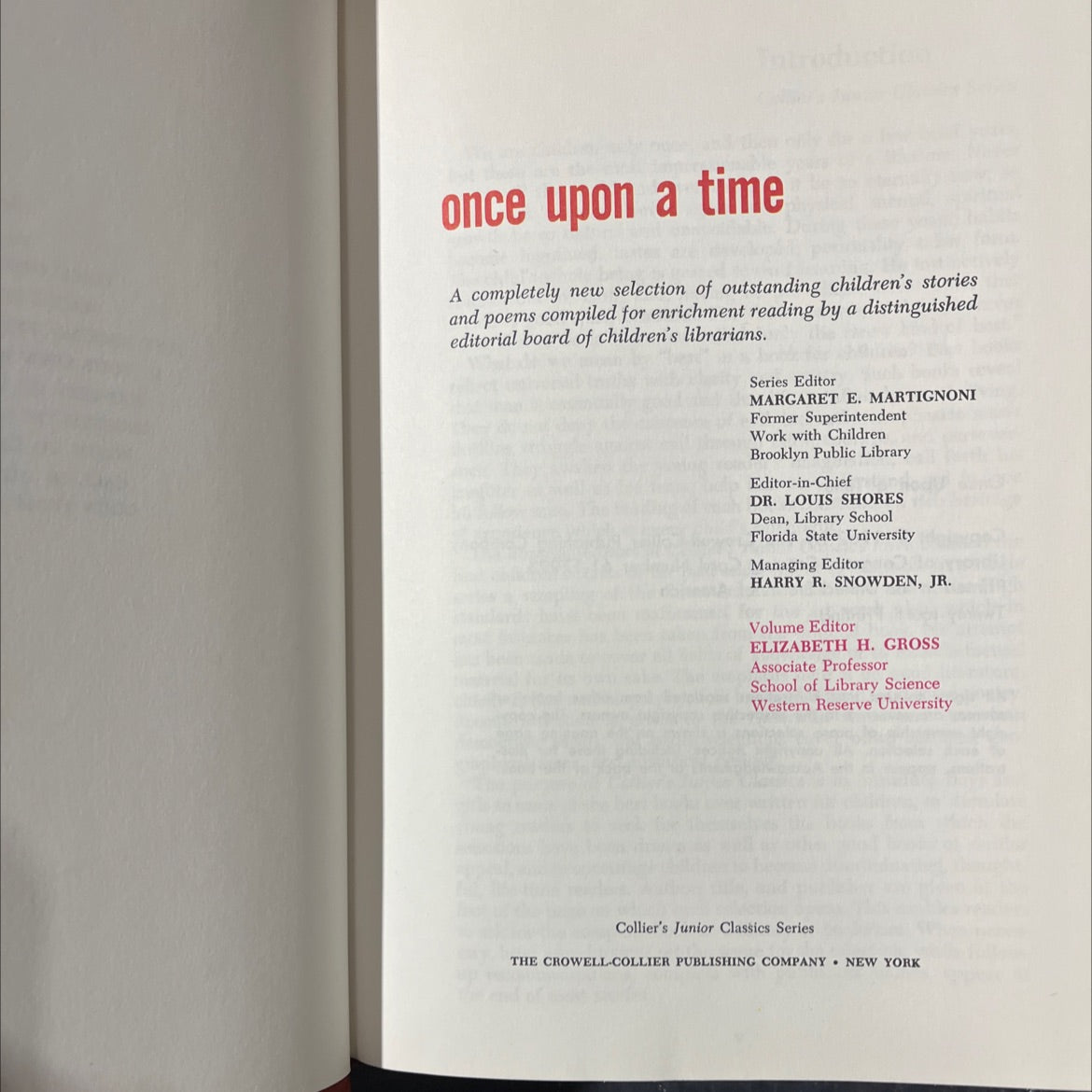 once upon a time book, by unknown, 1962 Hardcover image 2