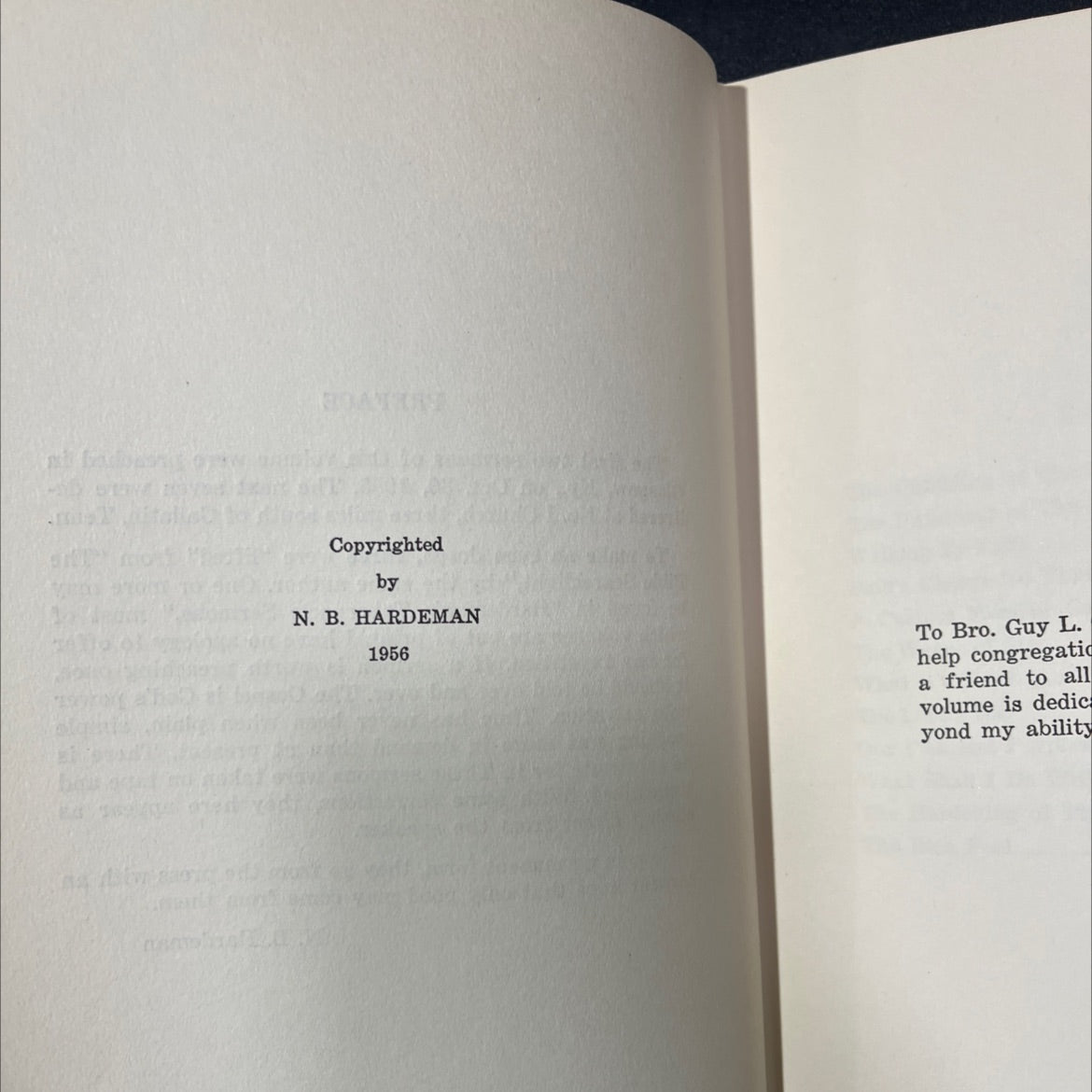 one dozen sermons delivered in 1955 by n. b. hardeman boatert book, by n. b. hardeman boatert, 1956 Hardcover, Vintage image 3