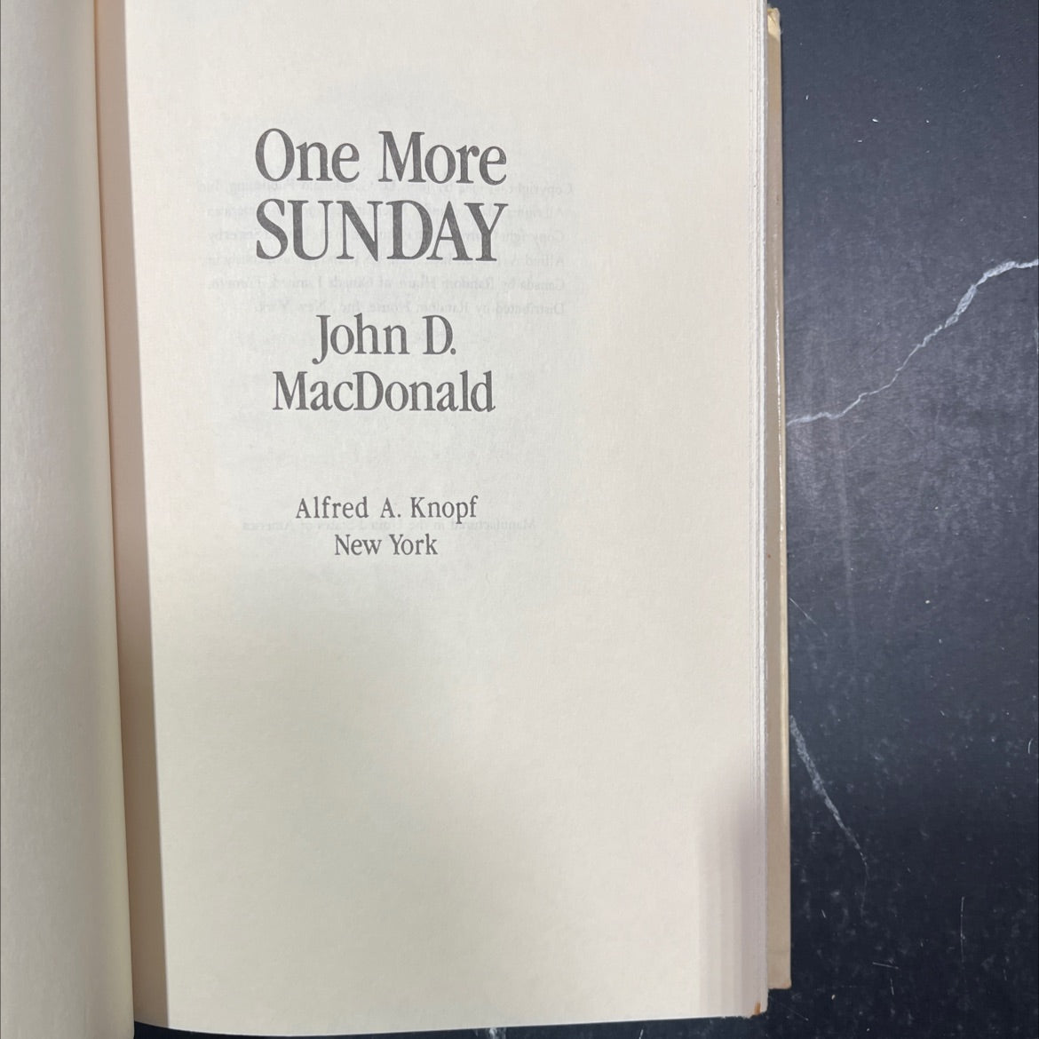one more sunday book, by john d. macdonald, 1984 Hardcover image 2