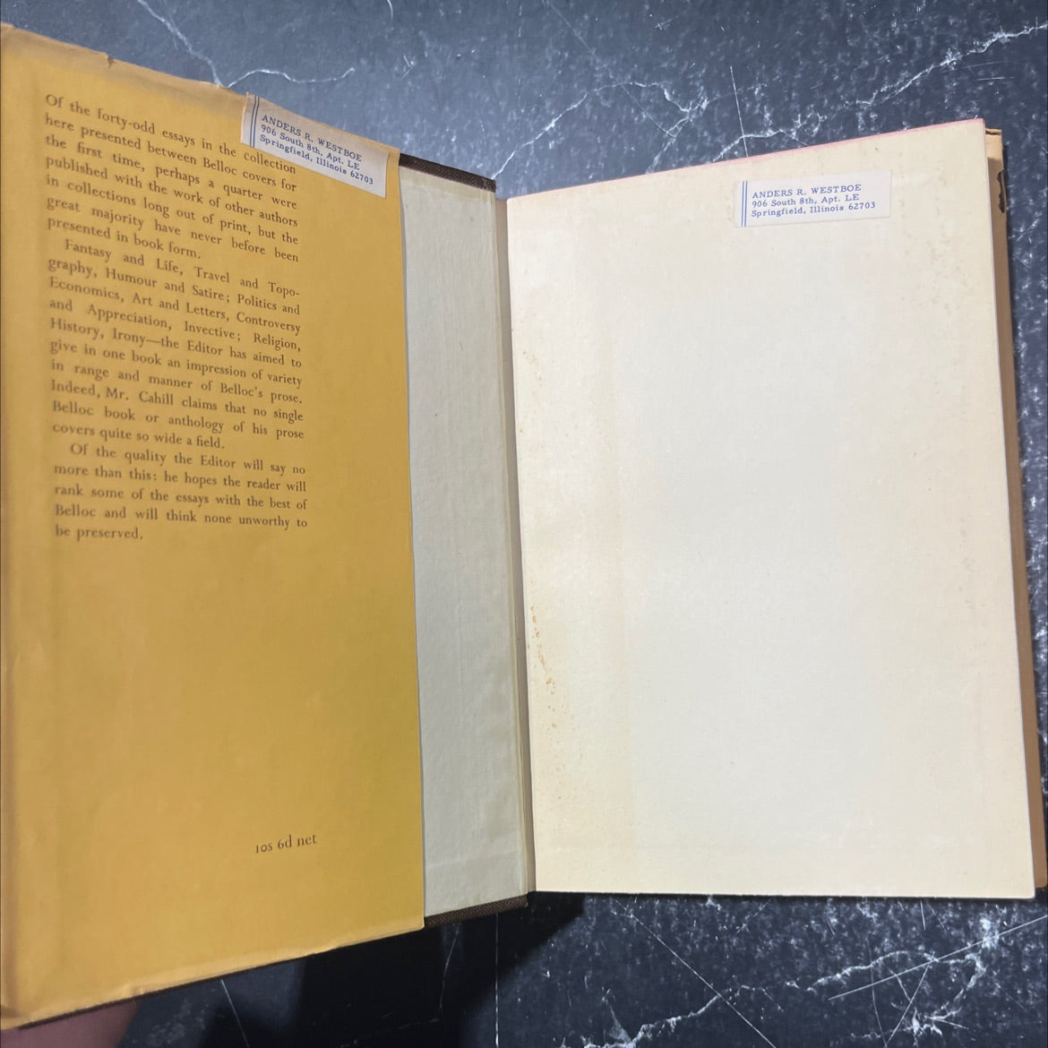one thing and another book, by hilaire belloc, 1955 Hardcover image 4