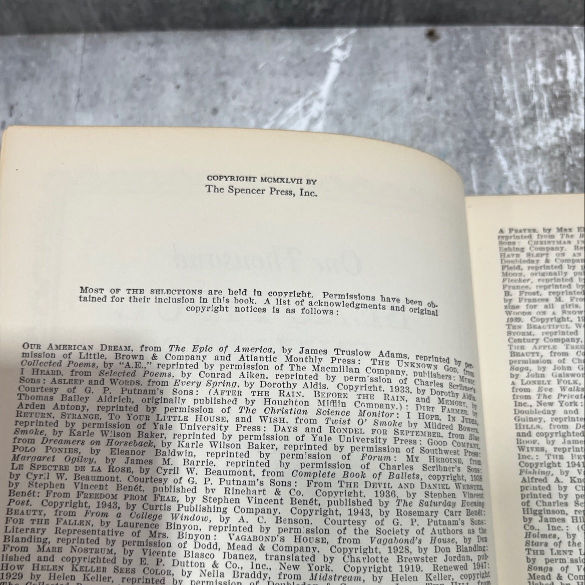 one thousand beautiful things book, by marjorie barrows, 1947 Hardcover image 3