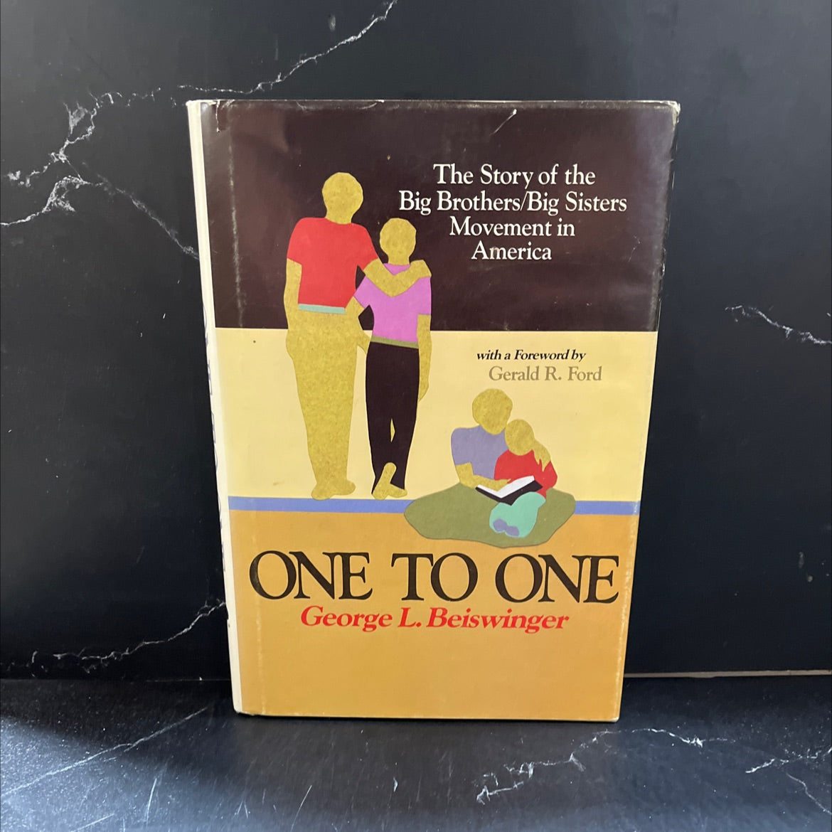 SIGNED one to one the story of the big brothers/big sisters movement in america book, by george l. beiswinger, 1985 image 1