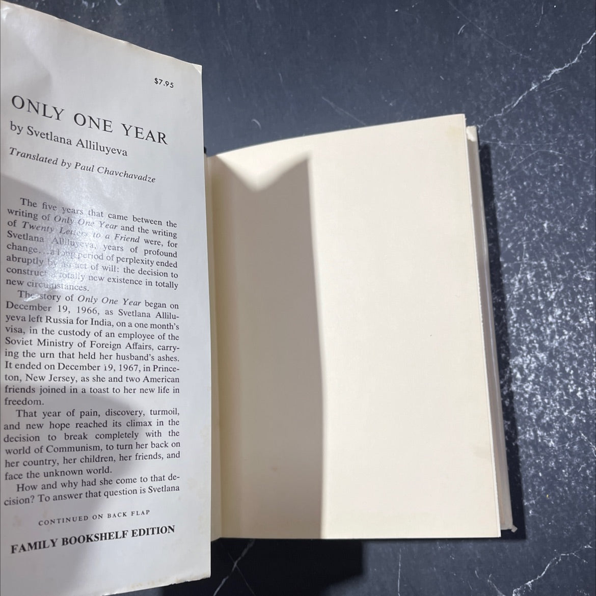 only one year book, by svetlana alliluyeva, 1969 Hardcover image 4