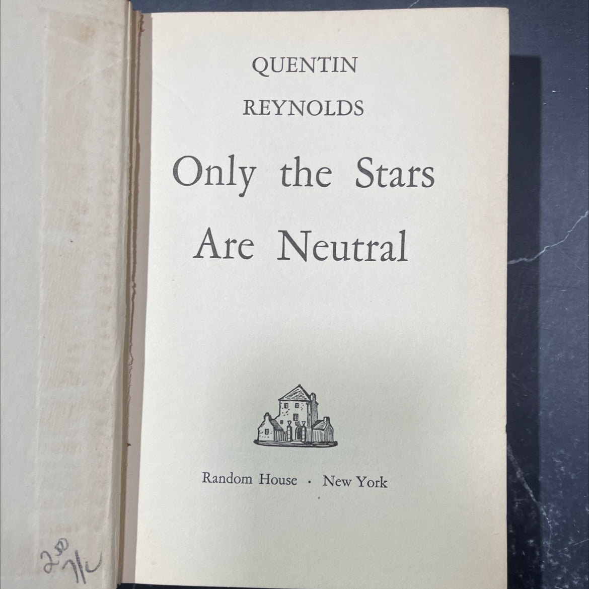 only the stars are neutral book, by quentin reynolds, 1942 Hardcover image 2