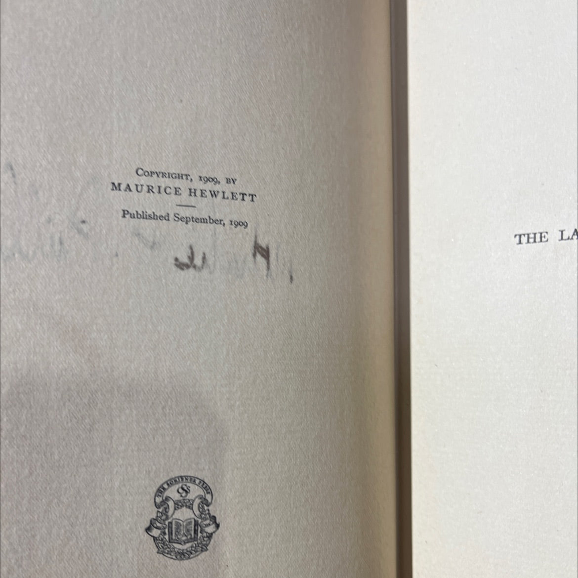 open country a comedy with a sting book, by maurice hewlett, 1909 Hardcover image 3
