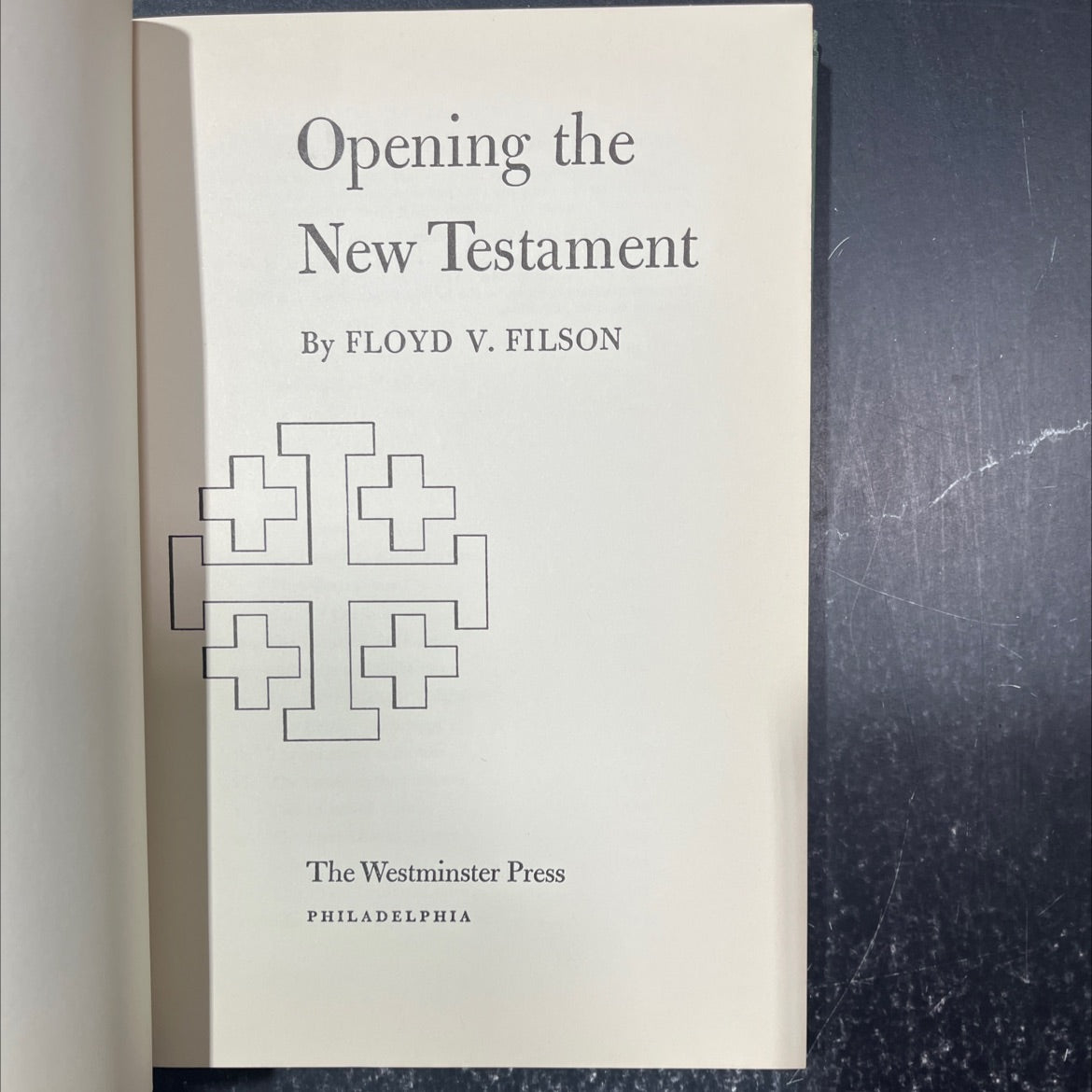 opening the new testament book, by floyd v. filson, 1952 Hardcover image 2