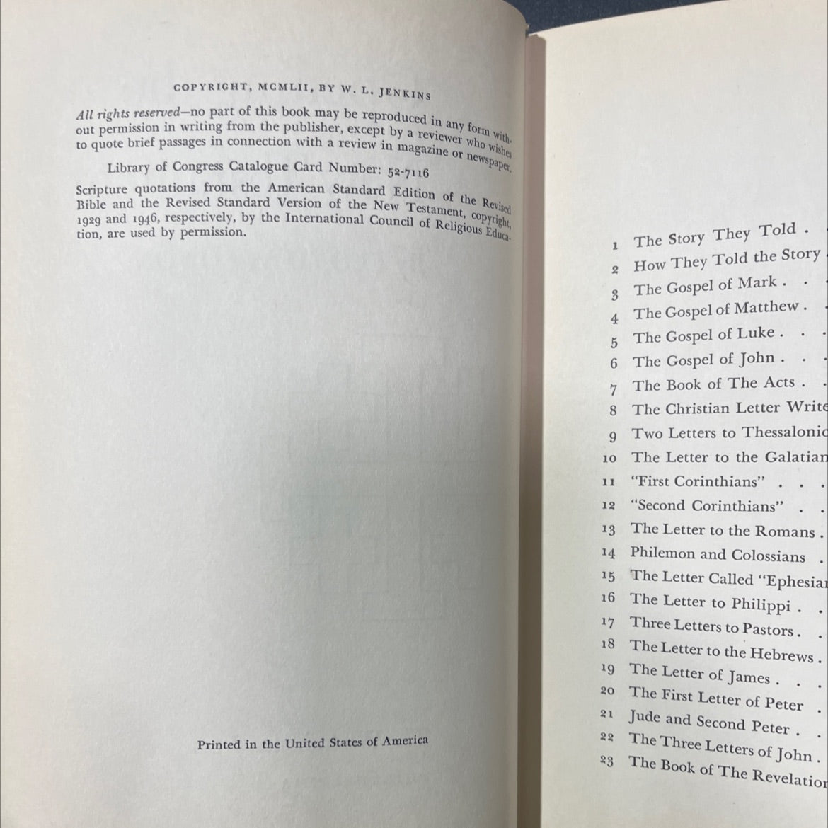 opening the new testament book, by floyd v. filson, 1952 Hardcover image 3