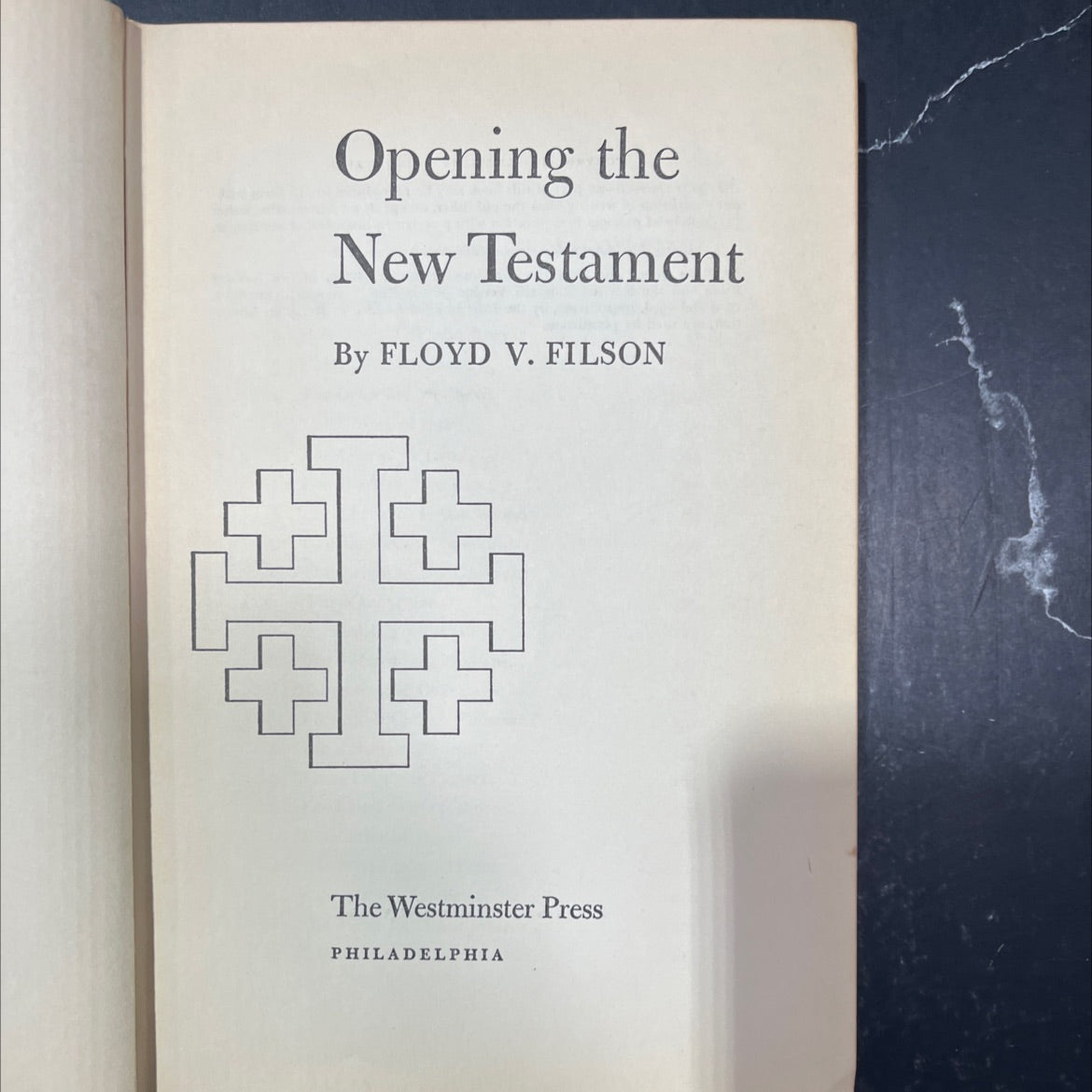 opening the new testament book, by floyd v. filson, 1952 Hardcover image 2