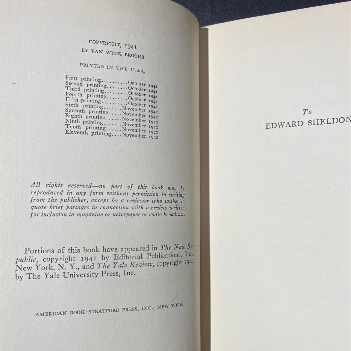 opinions of oliver allston book, by van wyck brooks, 1941 Hardcover image 3