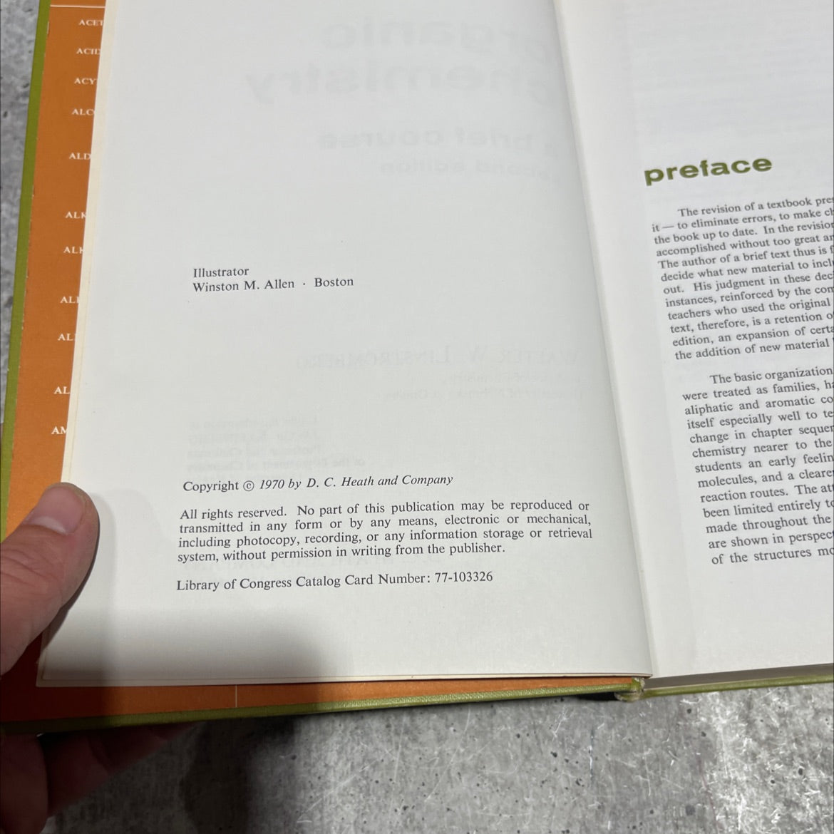 organic chemistry a brief course book, by walter w. linstromberg, 1970 Hardcover image 3