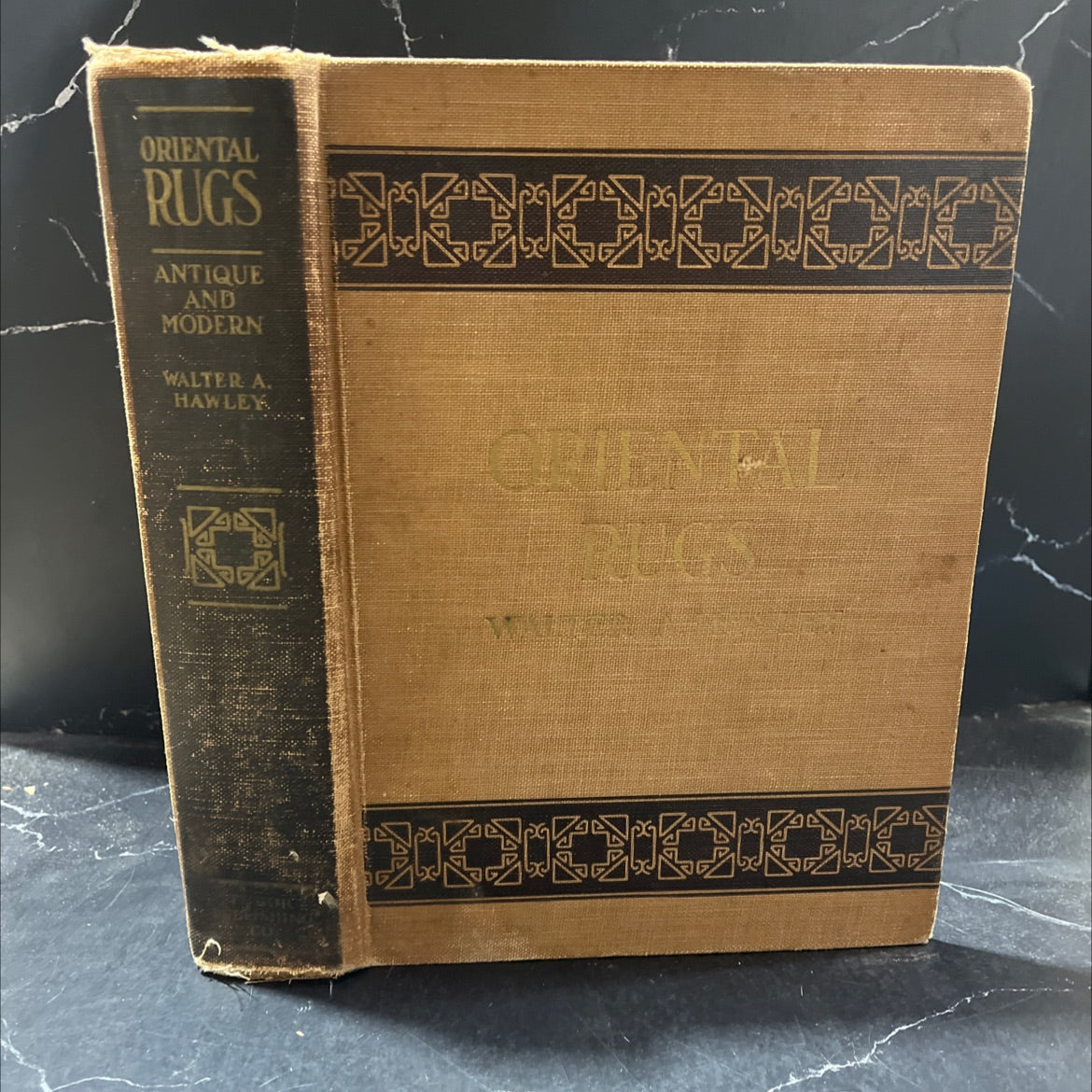 oriental rugs antique and modern book, by walter a. hawley, 1937 Hardcover image 1