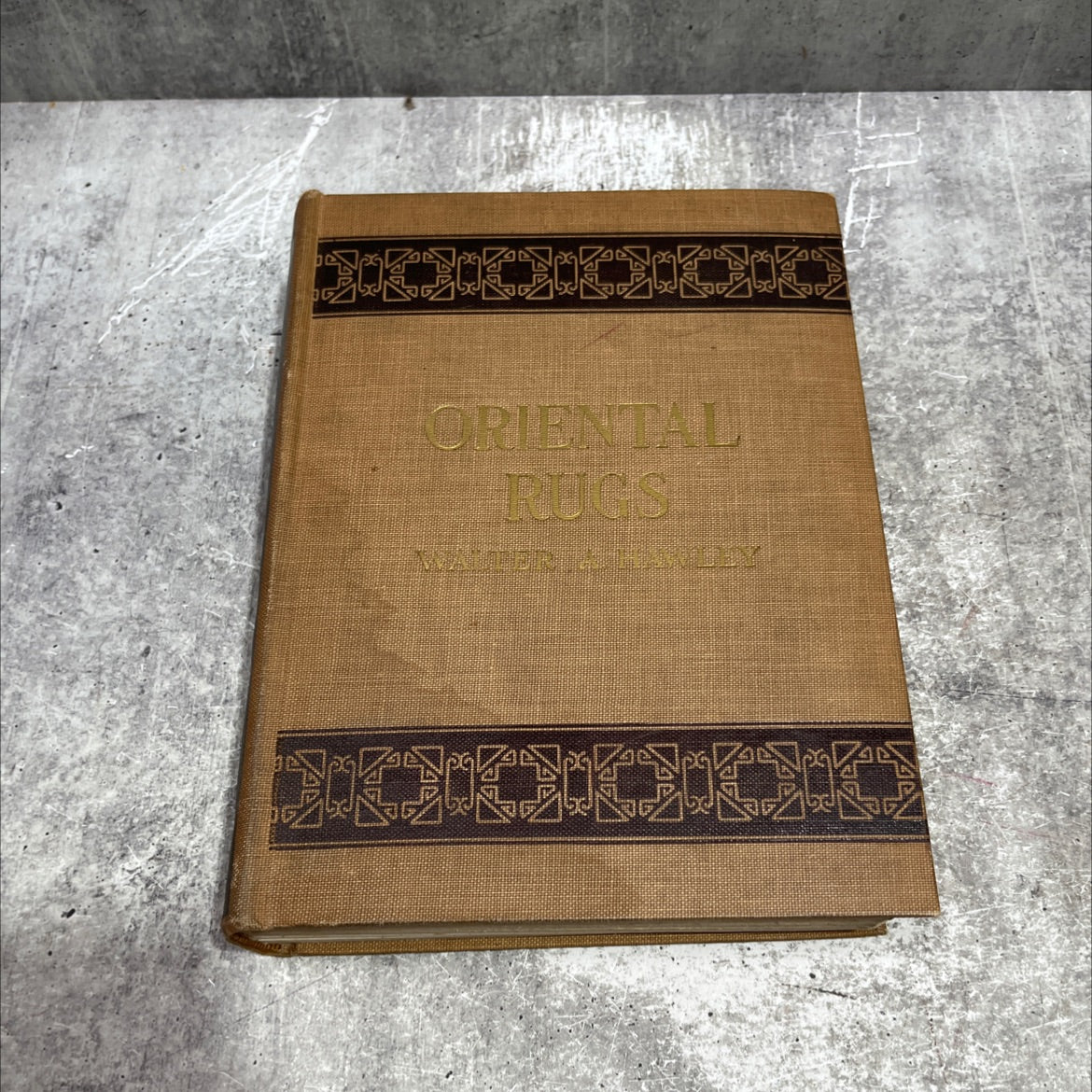oriental rugs antique and modern book, by walter a. hawley, 1987 Hardcover image 1
