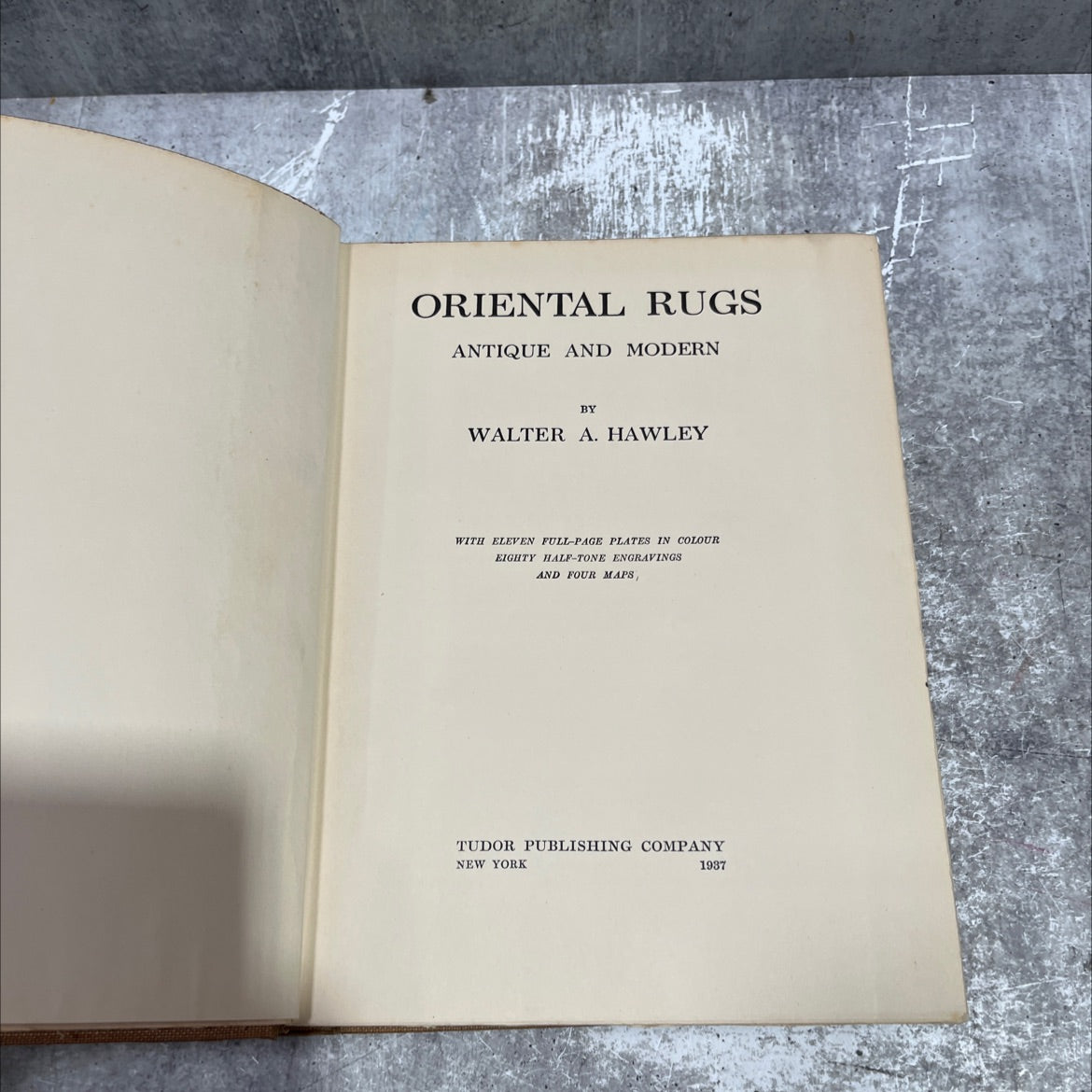 oriental rugs antique and modern book, by walter a. hawley, 1987 Hardcover image 2